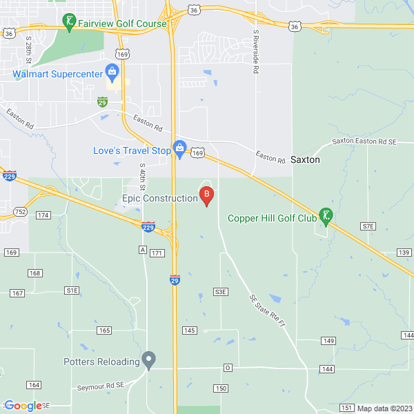 Epic Construction location map