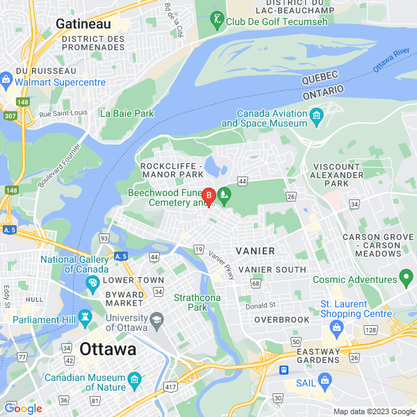 Ebony Services location map