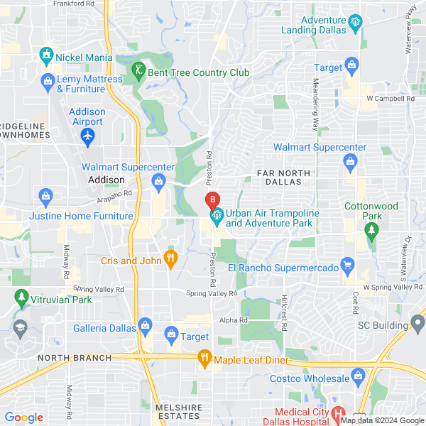 Dallas Towing Service location map