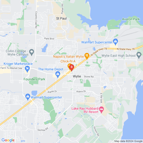 Wylie Towing & Roadside Assistance location map